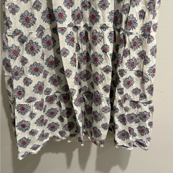 Loft Side Tie Medallion Block Print midi Dress size 4 - Picture 7 of 11